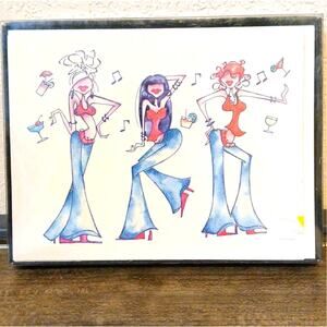 95 & Sunny 2009 Y2K party girls blank cards with envelopes